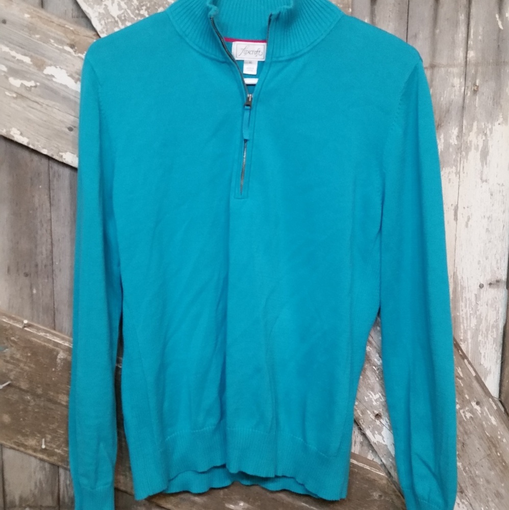 Foxcroft 1/4 zip women's XL pullover sweater-NWOT
